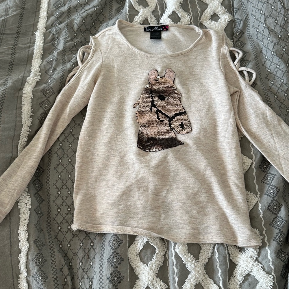 Love Alexa horse long sleeve shirt